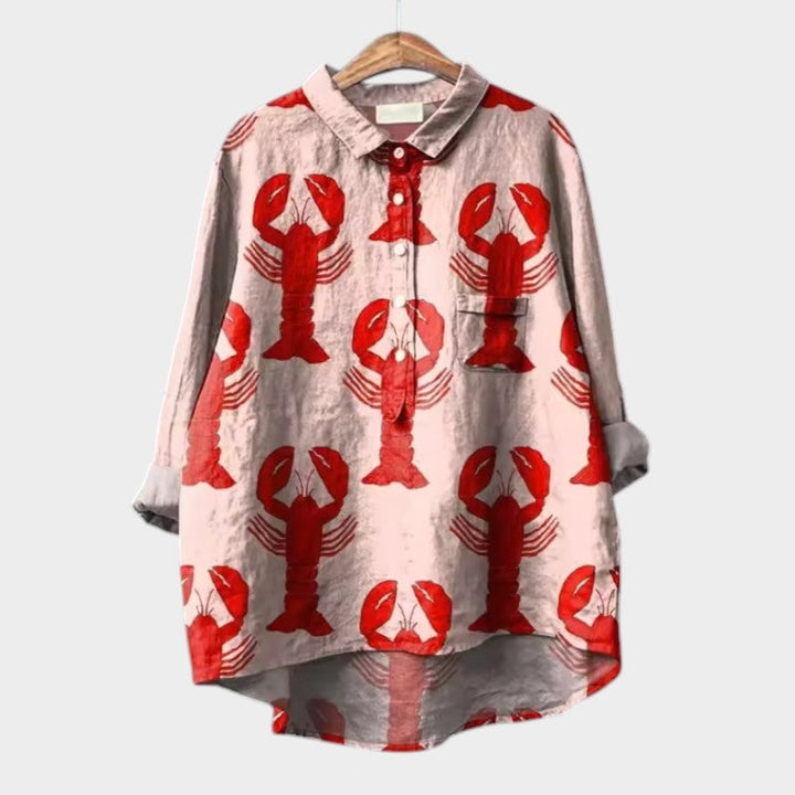 Florence relaxed printed blouse – image 2