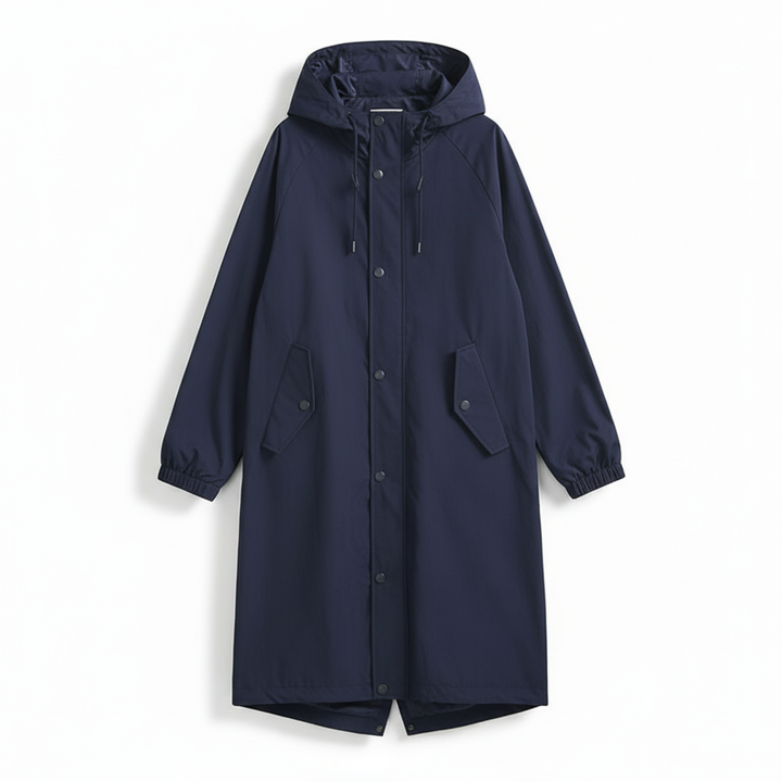 Mercia oversized lightweight hooded raincoat – image 5