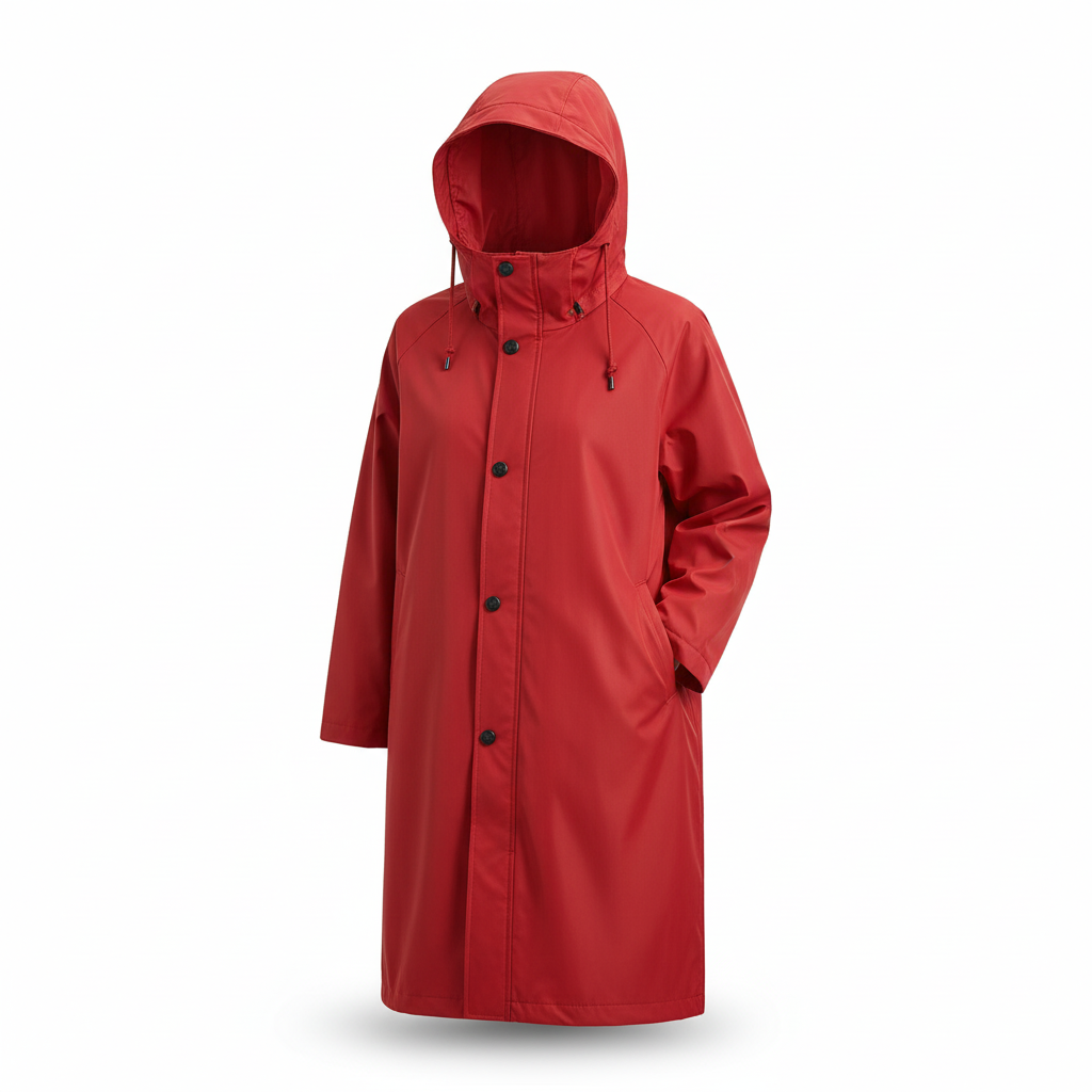 Mercia oversized lightweight hooded raincoat – image 7