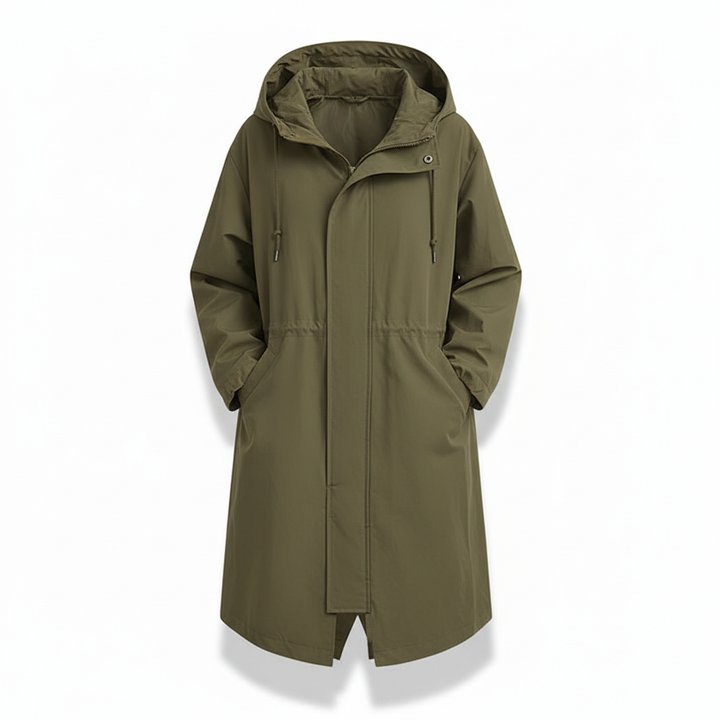 Mercia oversized lightweight hooded raincoat – image 9