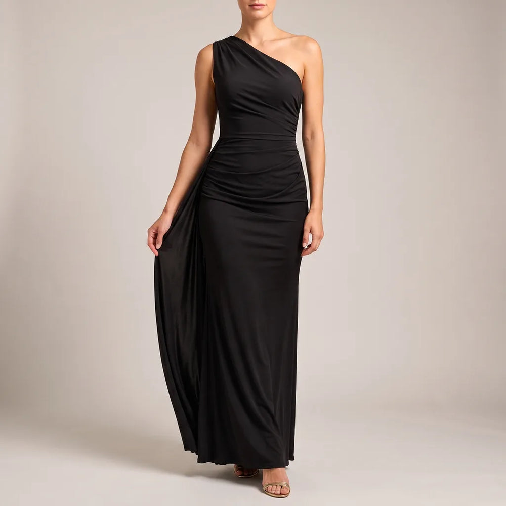 Kerenza one shoulder evening maxi dress – image 2