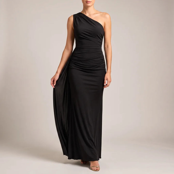 Kerenza one shoulder evening maxi dress – image 2