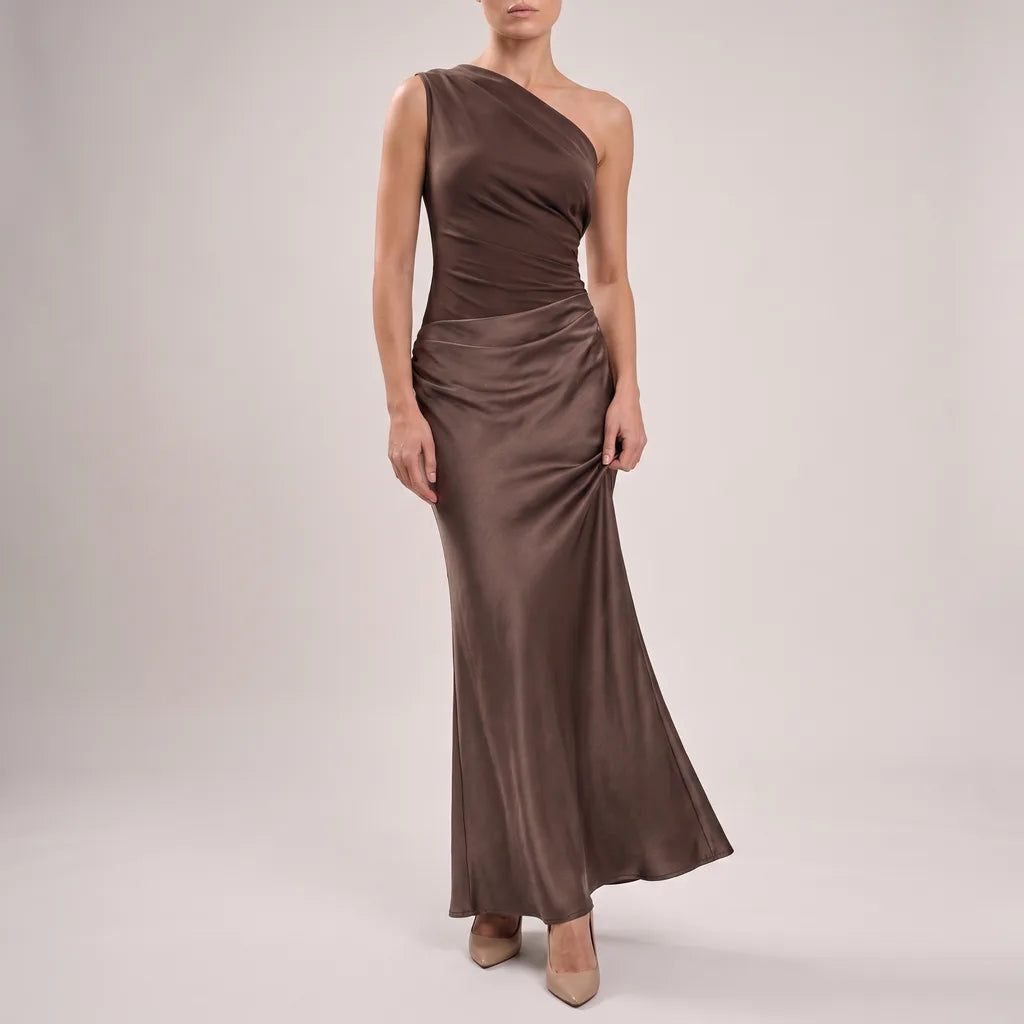 Kerenza one shoulder evening maxi dress – image 3