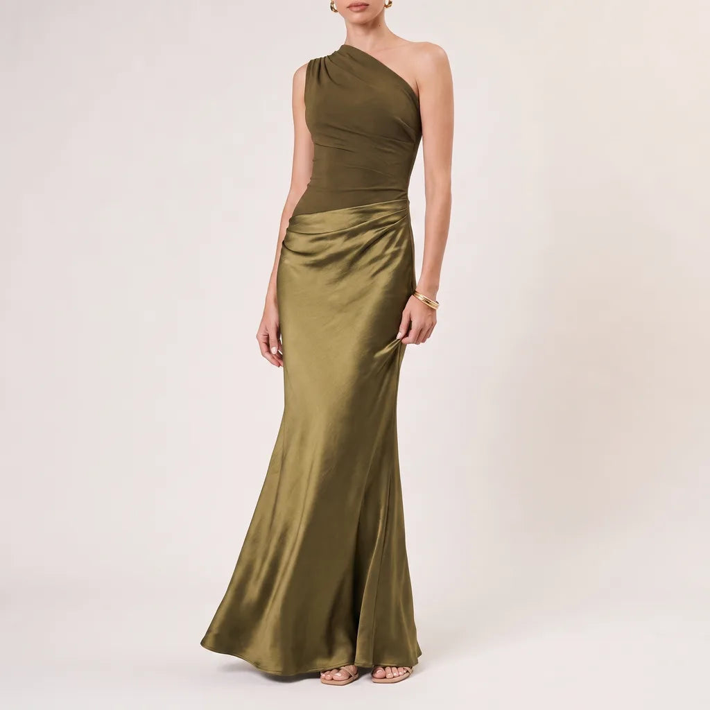 Kerenza one shoulder evening maxi dress