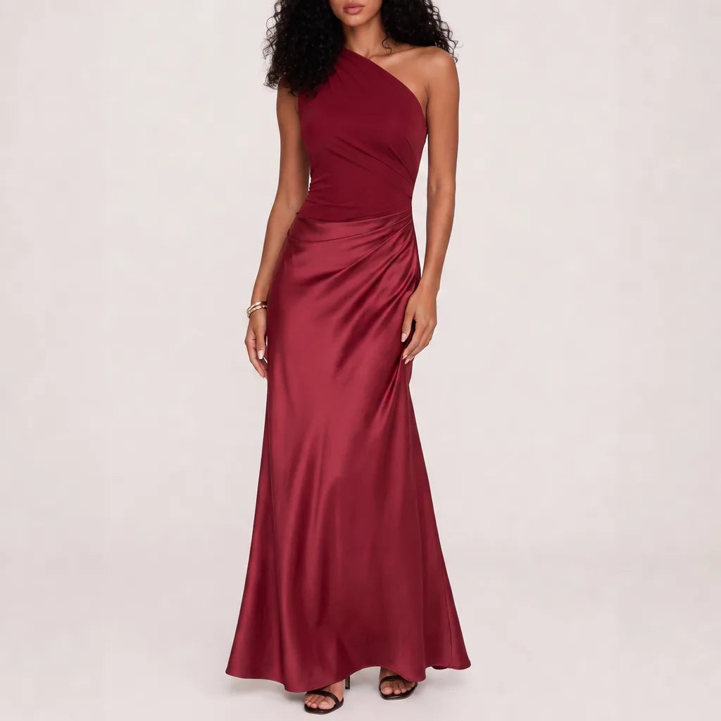 Kerenza one shoulder evening maxi dress – image 5
