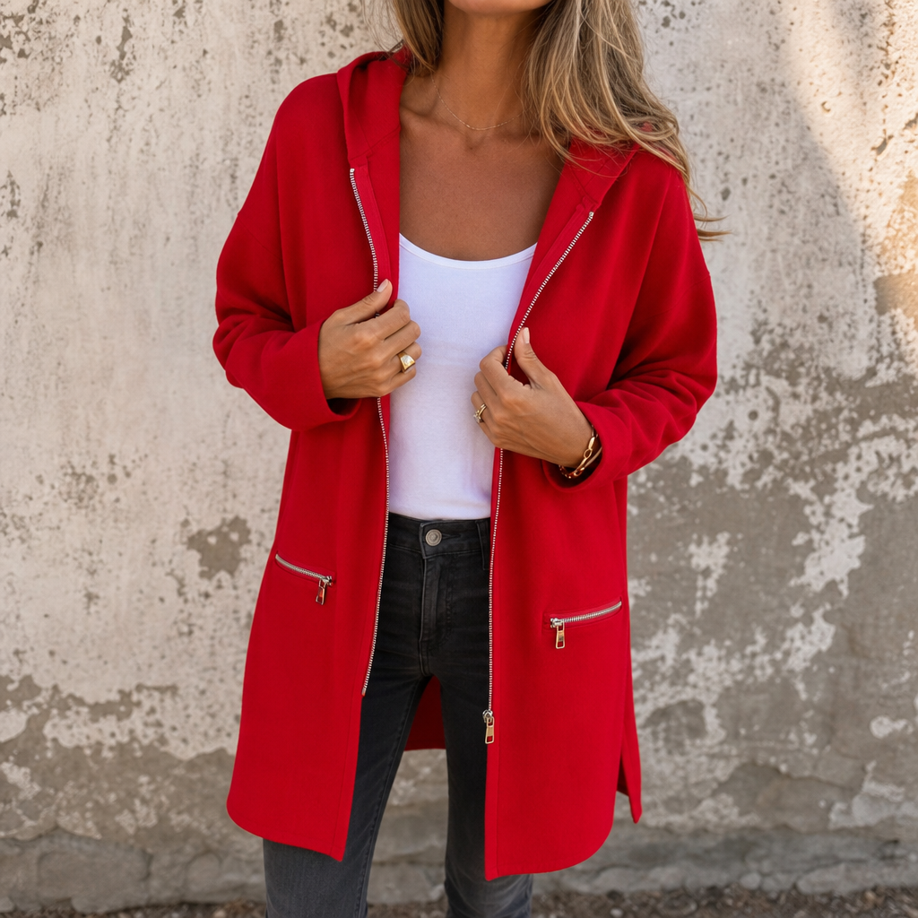 Imelda longline hooded zip up cardigan – image 10