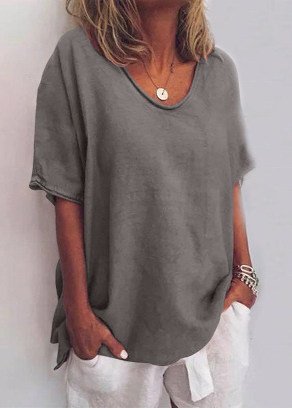 Blythe round neck relaxed blouse – image 4
