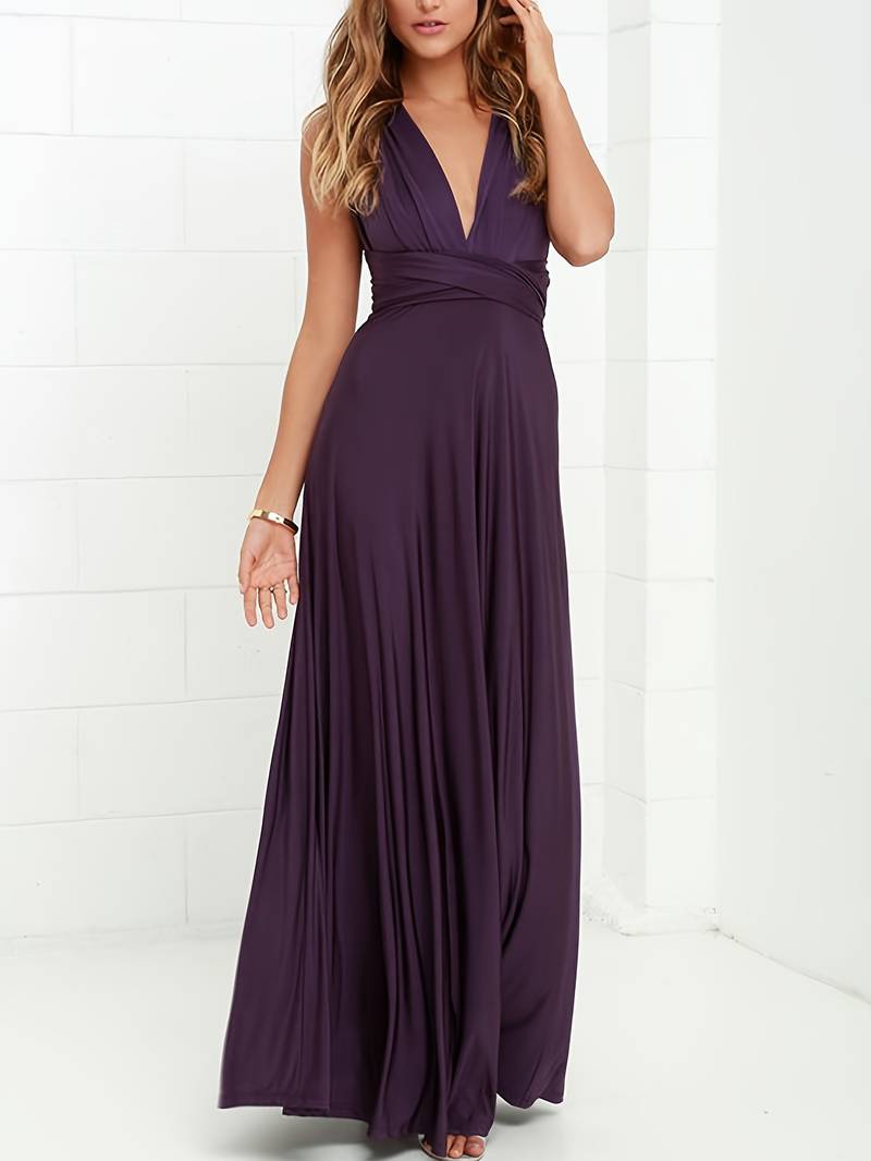 Emma backless halter neck maxi dress – image 4