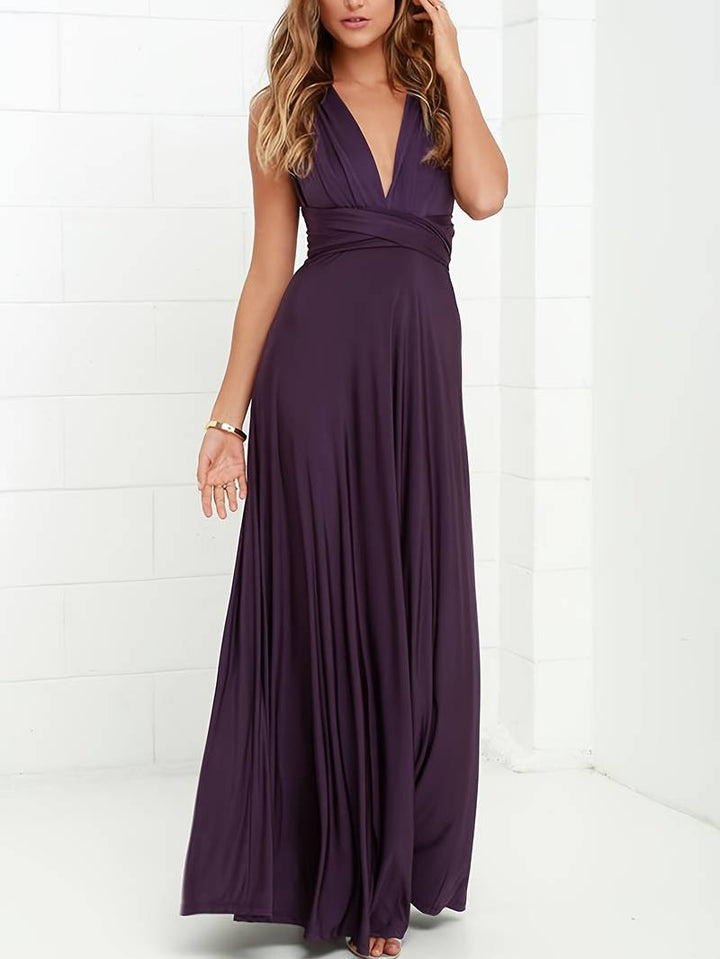 Emma backless halter neck maxi dress – image 4