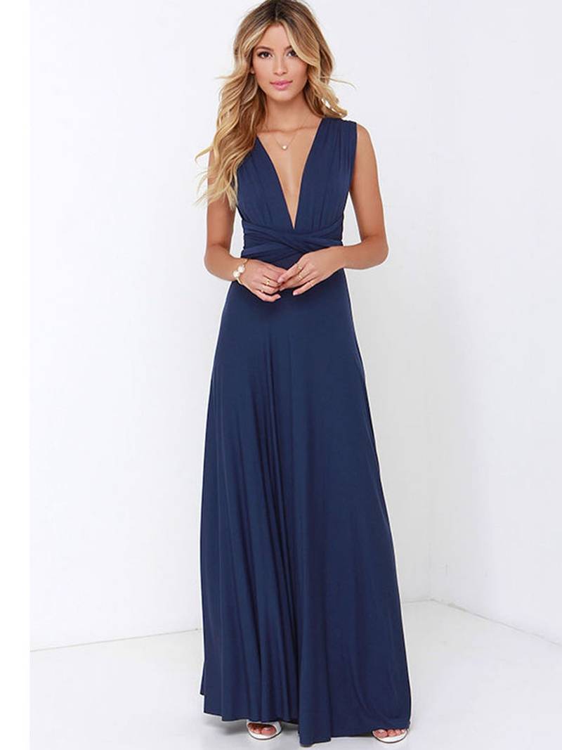 Emma backless halter neck maxi dress – image 7