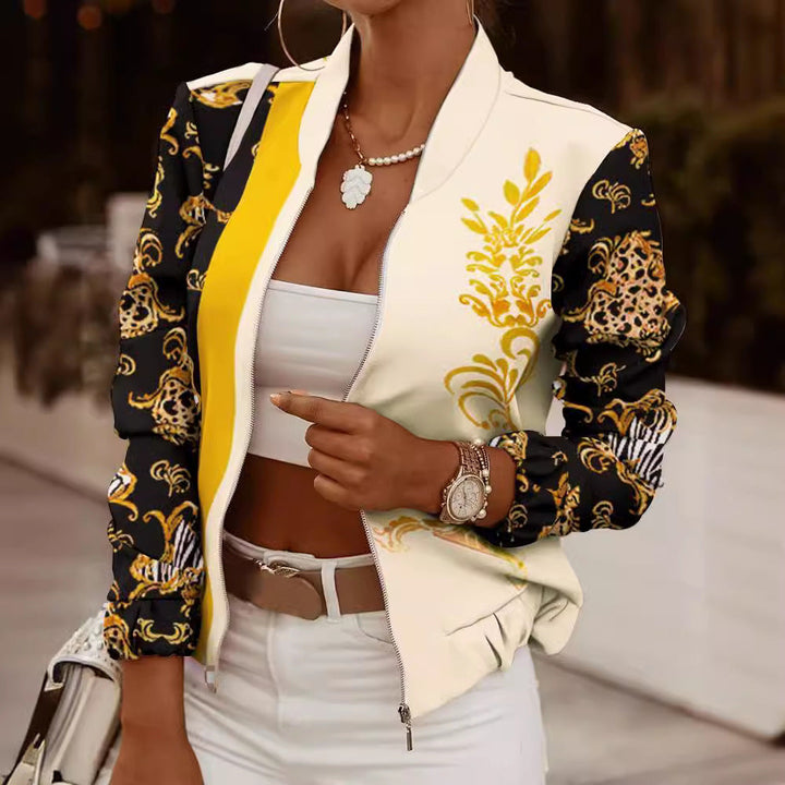 Zelda high neck oversized bomber jacket