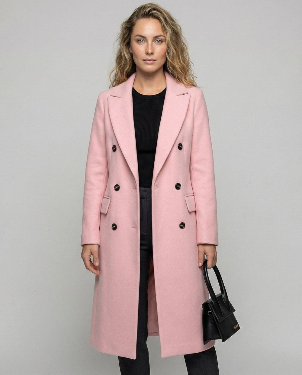 Kerensa double breasted hooded trench coat – image 2