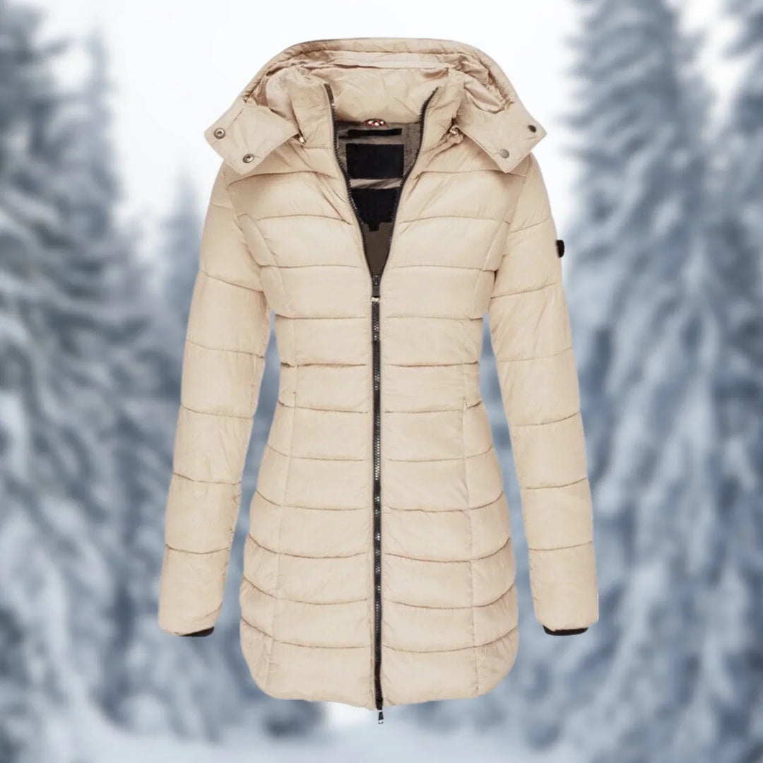 Kensa mid length hooded puffer coat – image 4