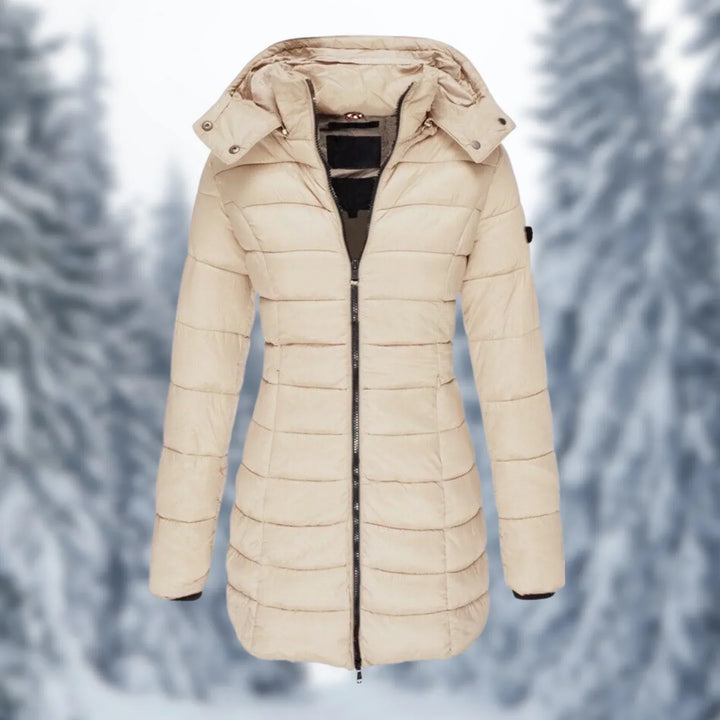 Kensa mid length hooded puffer coat – image 4