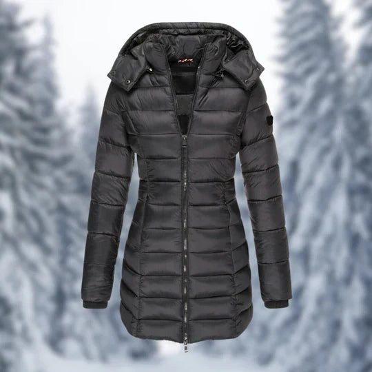 Kensa mid length hooded puffer coat – image 5