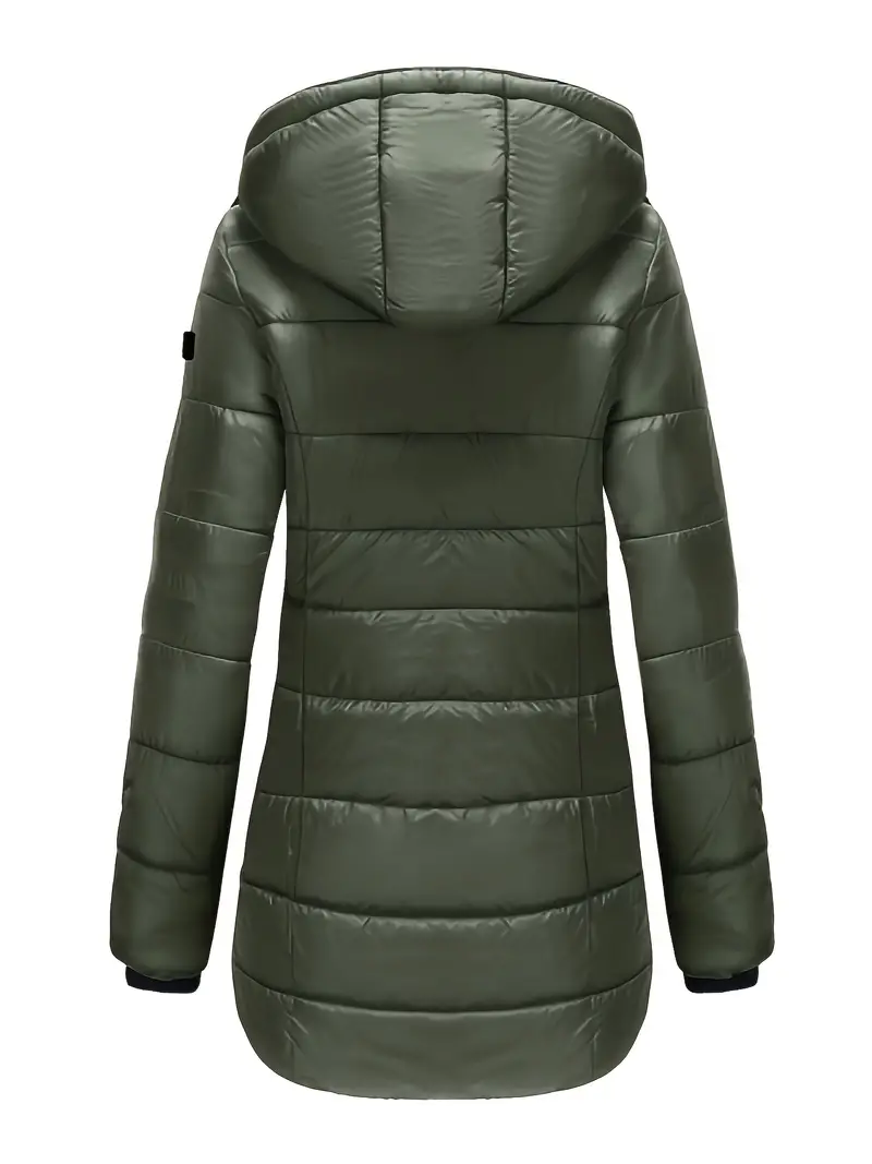 Kensa mid length hooded puffer coat – image 9