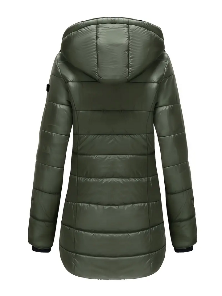 Kensa mid length hooded puffer coat – image 9
