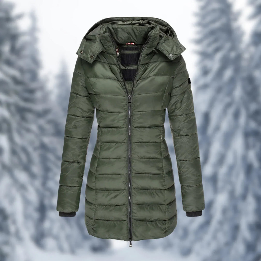 Kensa mid length hooded puffer coat – image 6