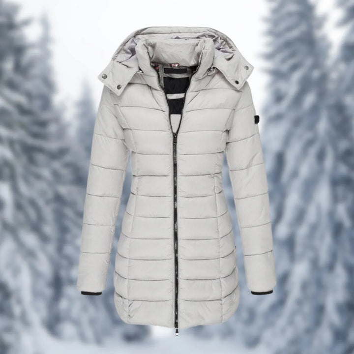 Kensa mid length hooded puffer coat – image 11