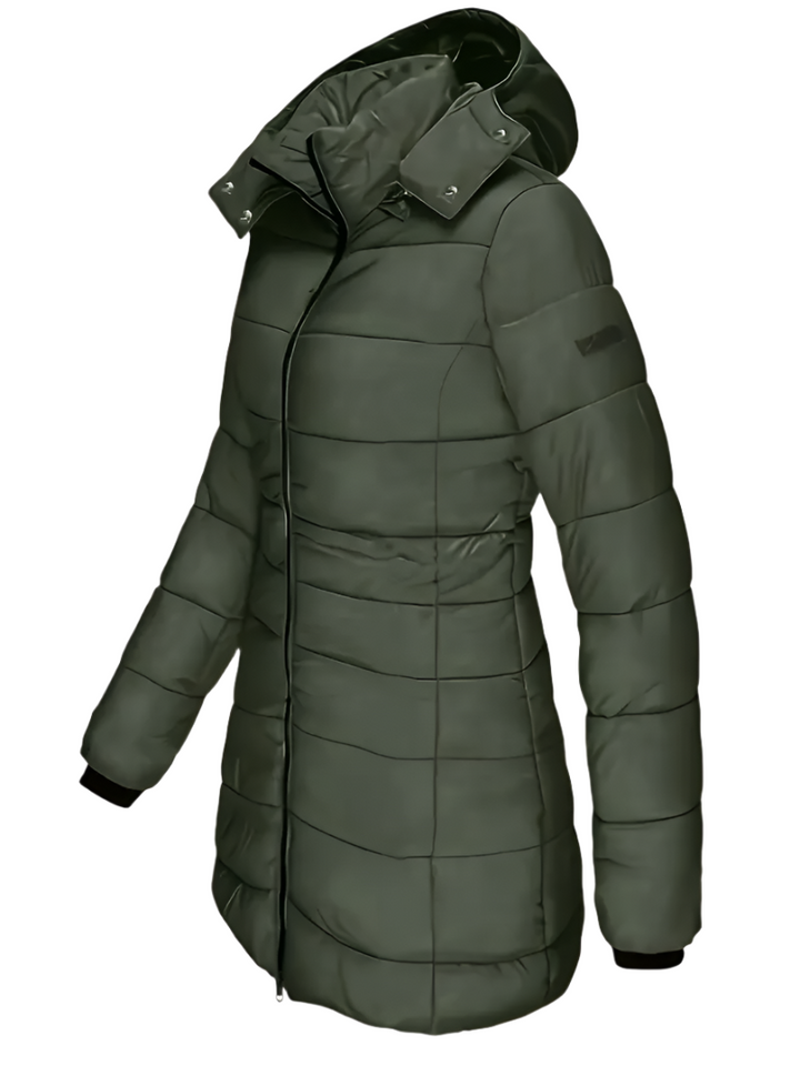 Kensa mid length hooded puffer coat – image 7
