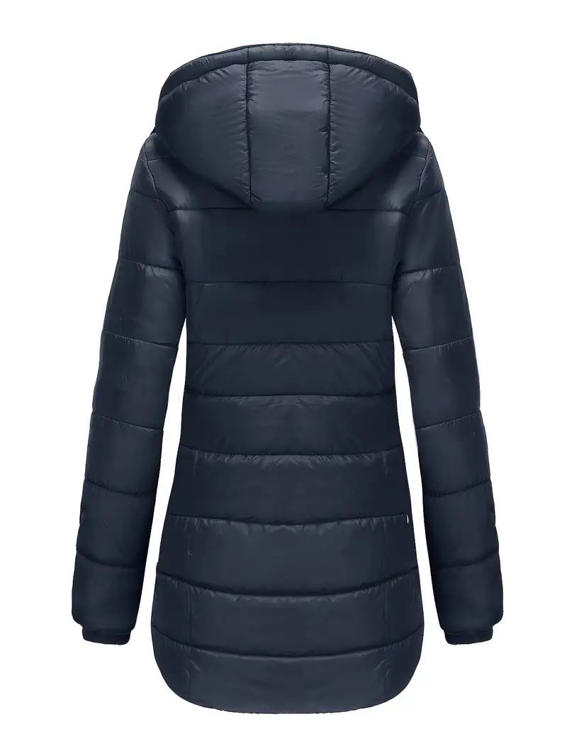 Kensa mid length hooded puffer coat – image 3