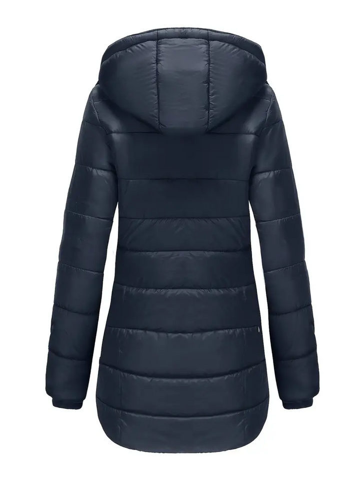 Kensa mid length hooded puffer coat – image 3