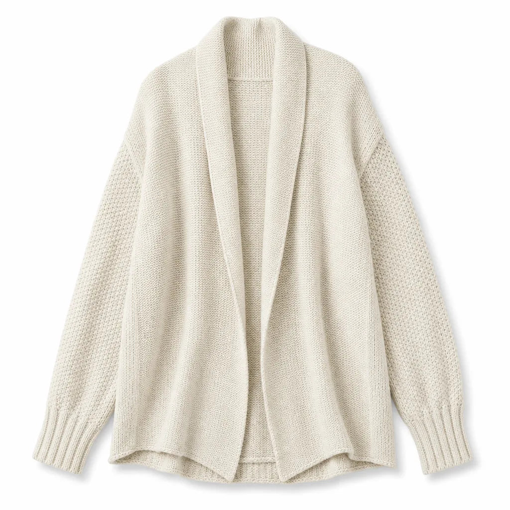 Noelle long draped cardigan sweater – image 6