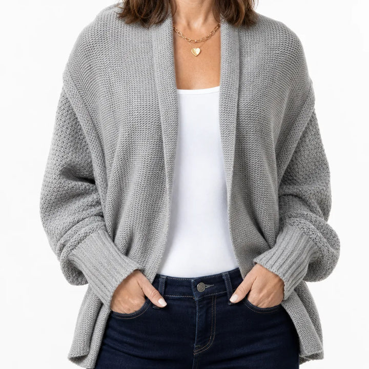 Noelle long draped cardigan sweater