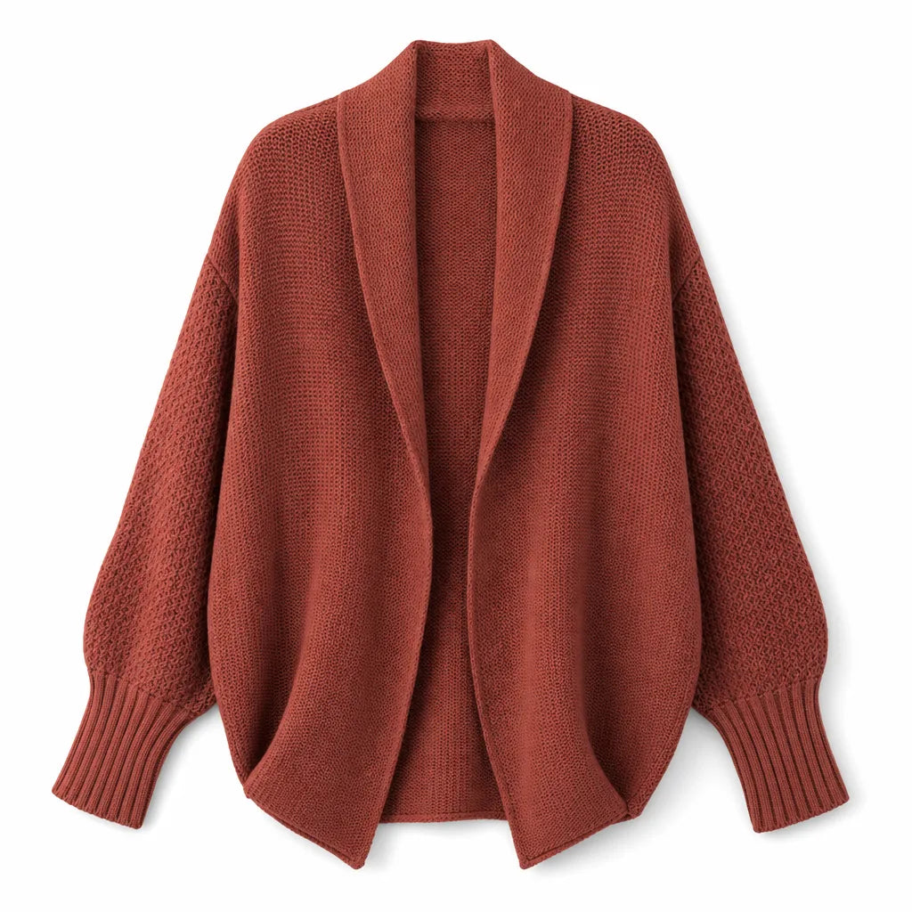 Noelle long draped cardigan sweater – image 7
