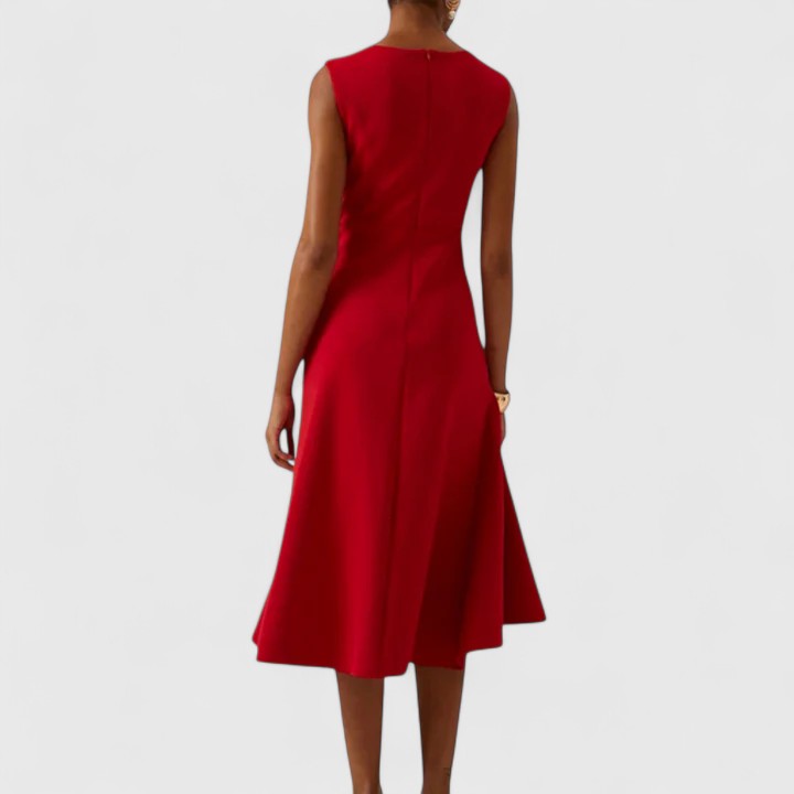 Drusilla asymmetric draped midi dress – image 2