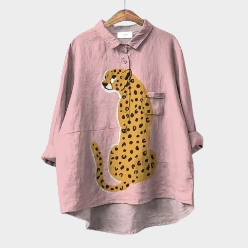 Florence relaxed printed blouse – image 4