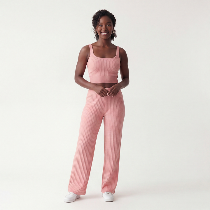 Mia three piece knit lounge set – image 4