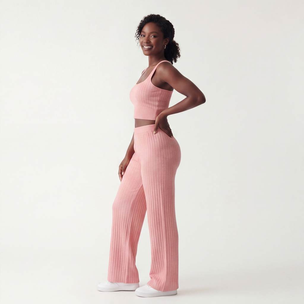 Mia three piece knit lounge set – image 3