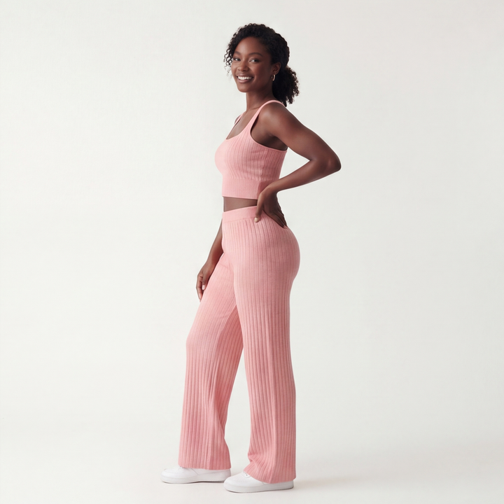 Mia three piece knit lounge set – image 3