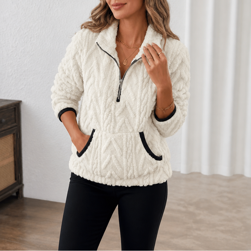 Dottie half zip fleece jumper – image 4