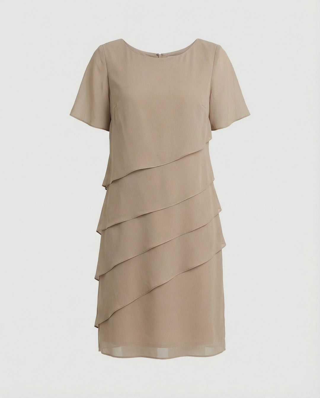 Rosaline layered chiffon short sleeve dress – image 7