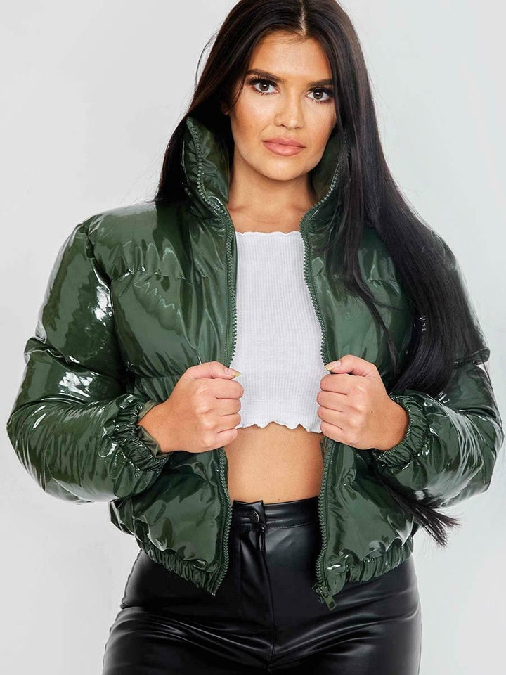 Dinah quilted puffer bomber jacket – image 11