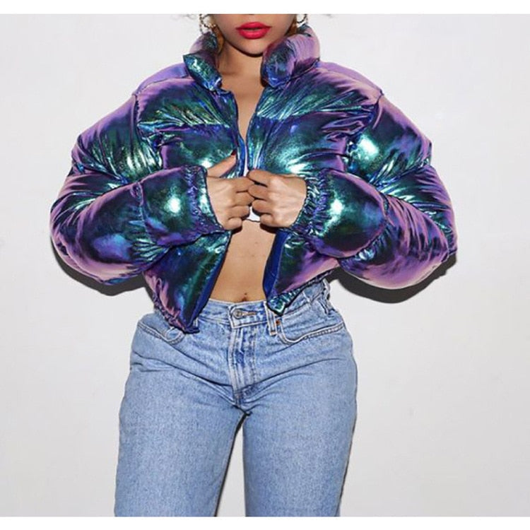 Dinah quilted puffer bomber jacket – image 13