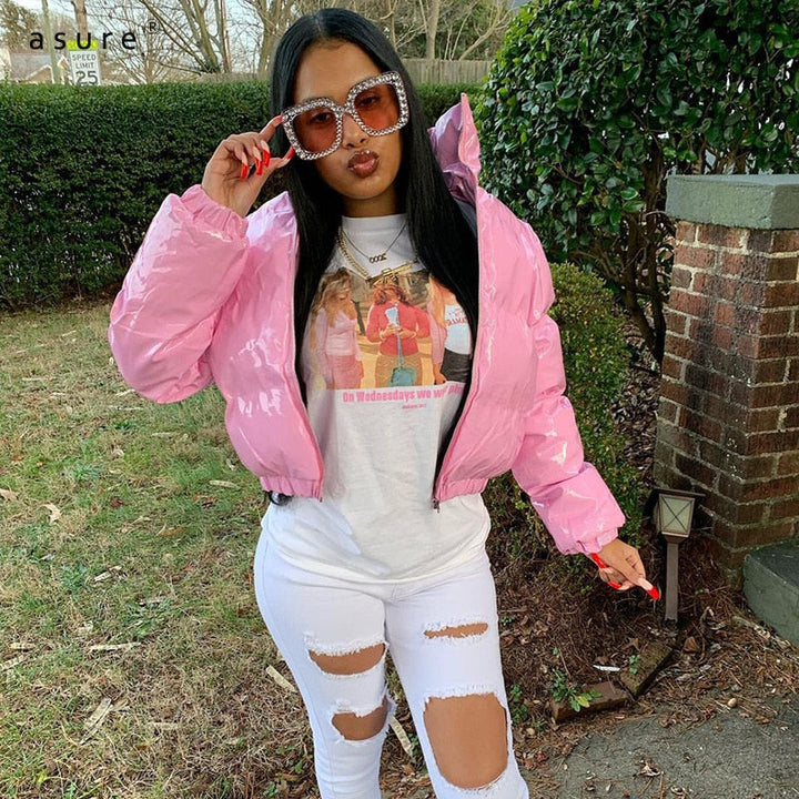 Dinah quilted puffer bomber jacket – image 3