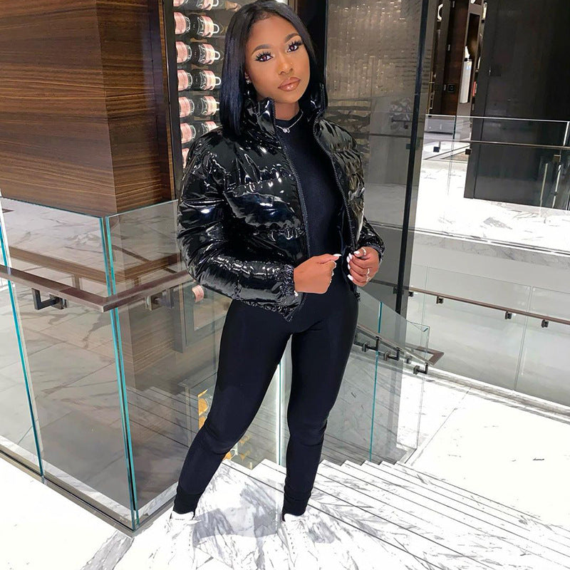 Dinah quilted puffer bomber jacket – image 5