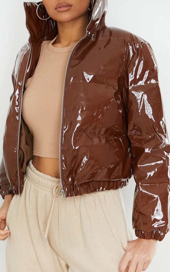 Dinah quilted puffer bomber jacket – image 9