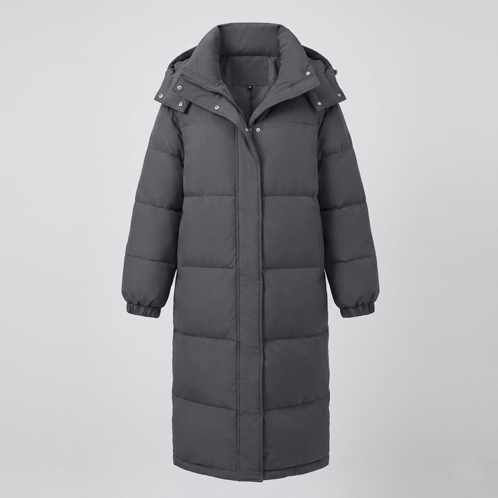 Rhoswen extra long hooded puffer coat – image 5