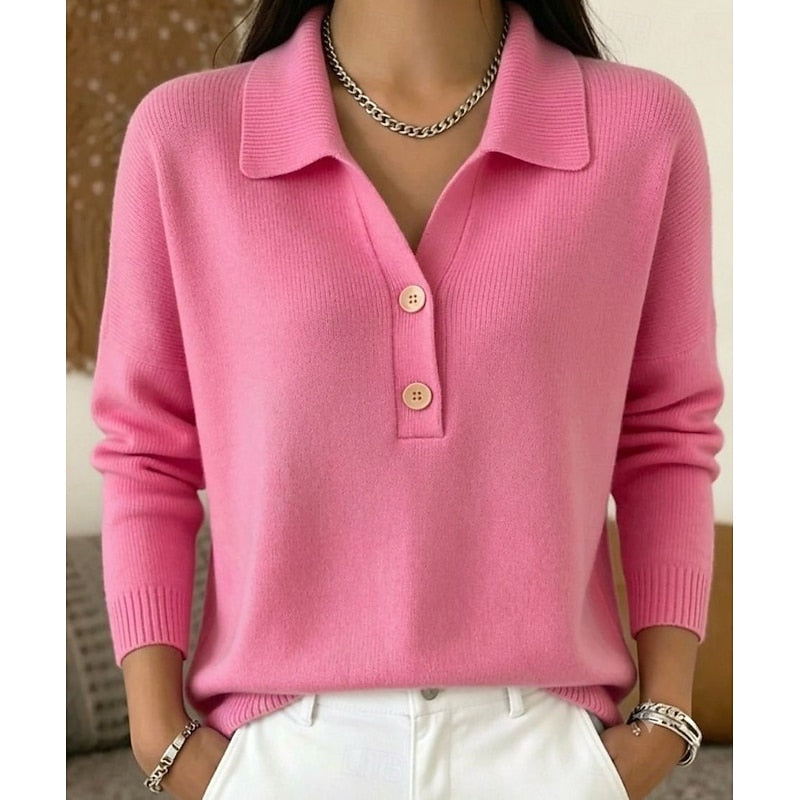 Heidi polo collar knitted jumper – image 2
