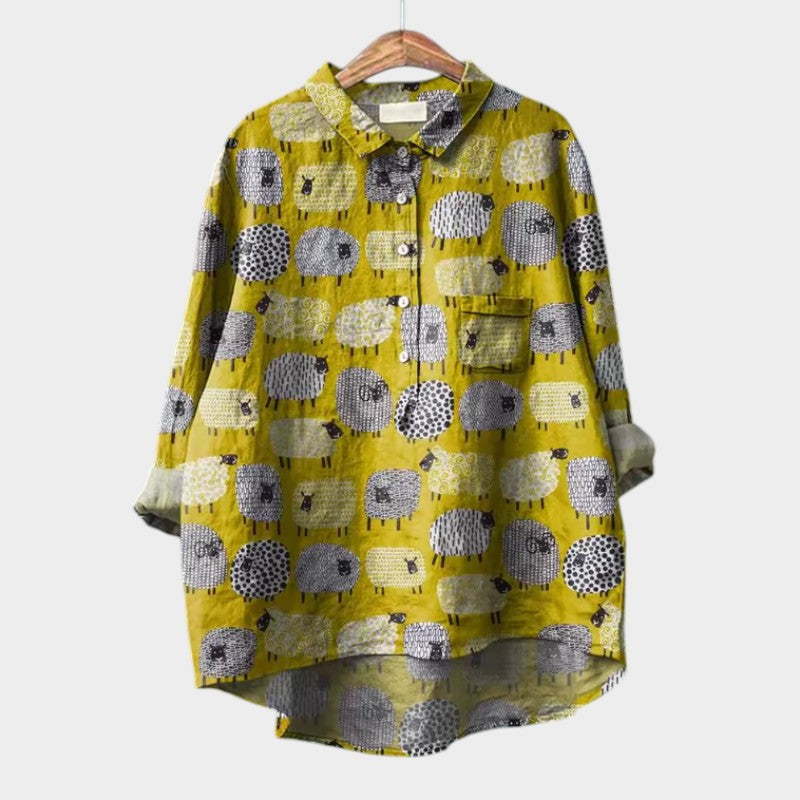 Florence relaxed printed blouse – image 3