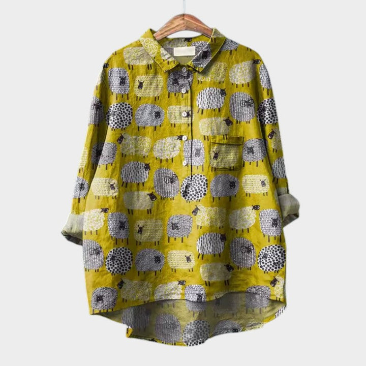 Florence relaxed printed blouse – image 3