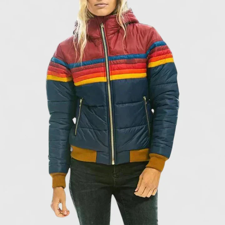 Sophie longline padded coat with zip front – image 2