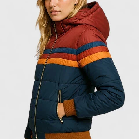Sophie longline padded coat with zip front – image 4