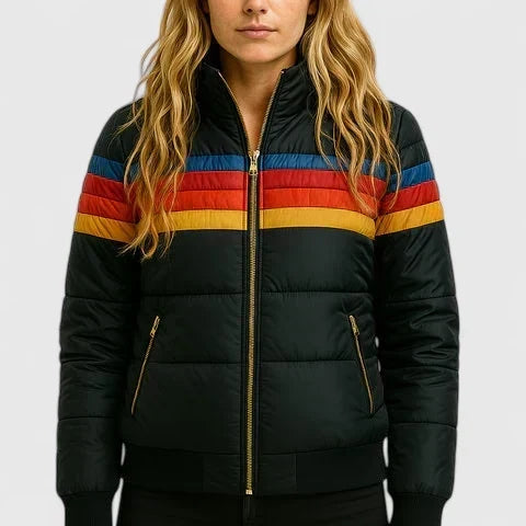 Sophie longline padded coat with zip front – image 5