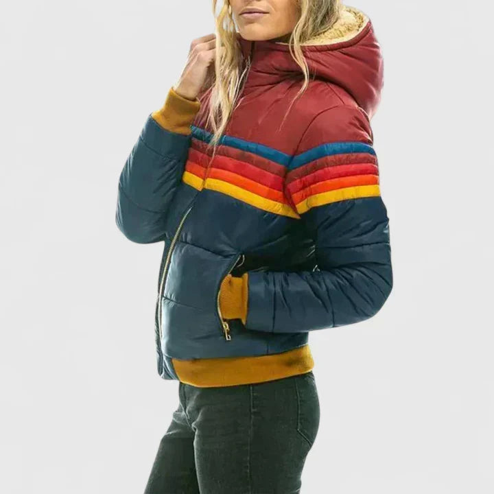 Sophie longline padded coat with zip front – image 6