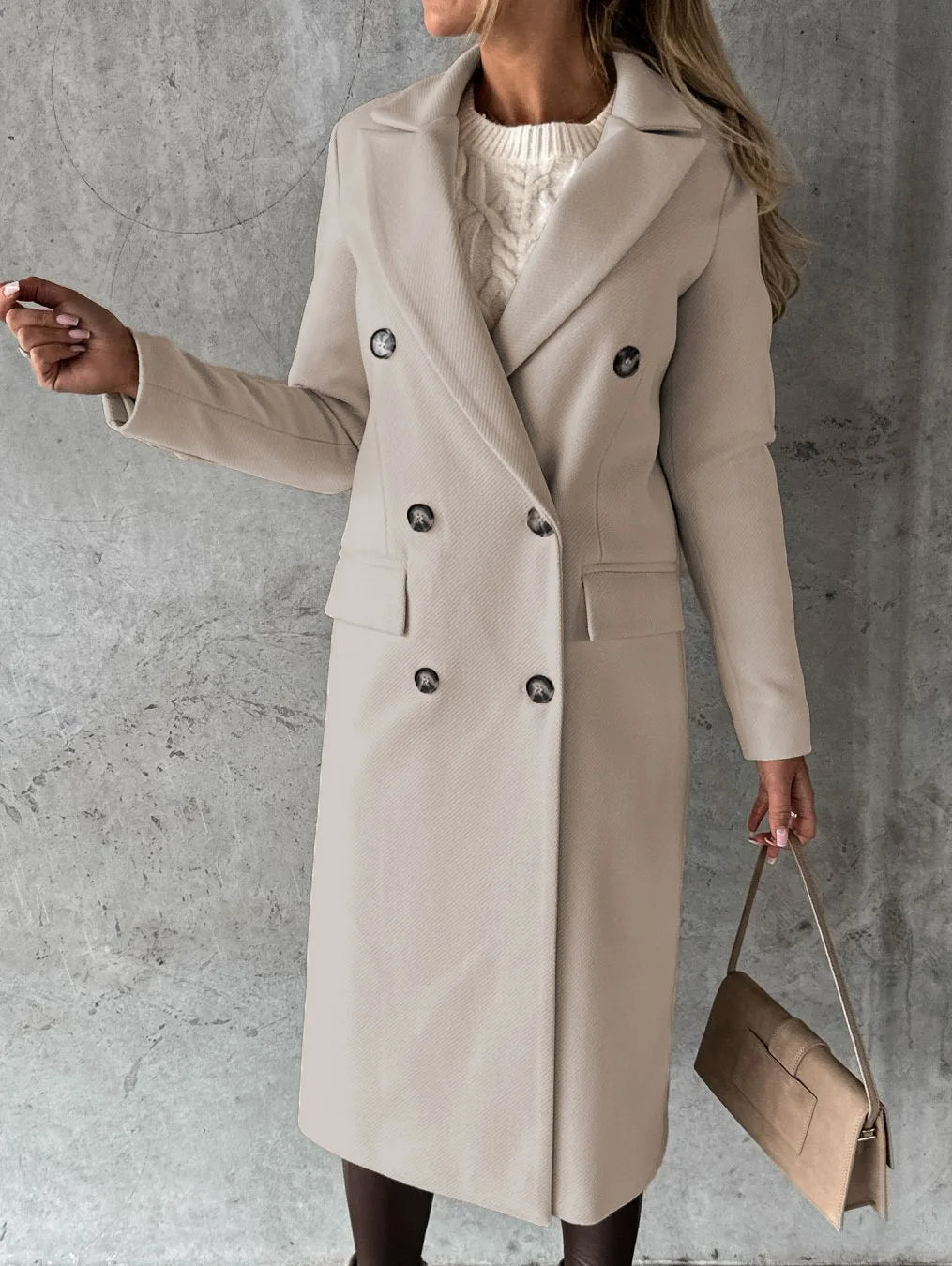 Sibilla double breasted longline coat